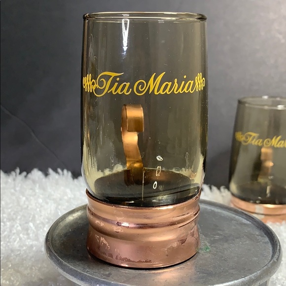 Vintage (2) Tia Maria Expresso cups Copper Finish - Picture 2 of 9